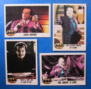 Lot 1989 Topps *BATMAN Cards (S1)* **DARK KNIGHT* *The JOKER* *Jack NICHOLSON - Bild 1 von 7