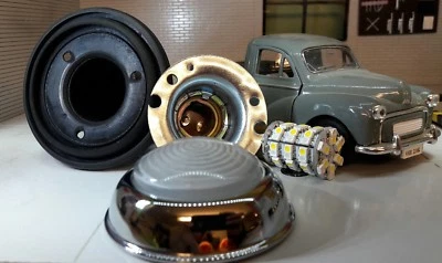 Morris Minor Lucas L489 Combined Sidelight & Indicator Complete Glass Lens Repro - Image 1 of 3