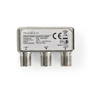 Interruptor Diseqc HQ 2/1 X Recibir 2 Satélites Con 1 Cable - Imagen 1 de 3