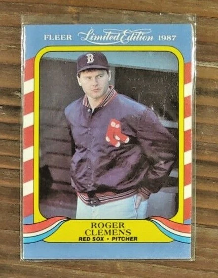 1987 Fleer Limited Edition #9 Roger Clemens Boston Red Sox - Image 1 of 1