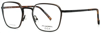 MOREL OGA 10165O GO11 Grey Orange Unisex Square Eyeglasses 51-22-145 B:43 - Image 1 of 4