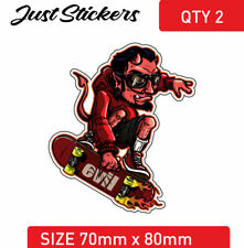 SATAN on skate board  Car sticker  bumper sticker , skate , sticker , bike, wind