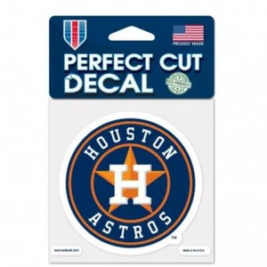 Houston Astros MLB Baseball 4" x 4" Full Color Logo 4x4 Die Cut Decal - Picture 1 of 1