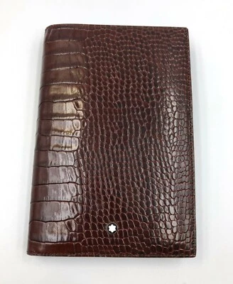 Montblanc Agenda Small Leather Meisterstuck forest/brown aligator 4CC 106663 - Image 1 of 4