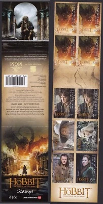 NEW ZEALAND 2014 The Hobbit: Five Armies, Booklet of Self-adhesives MNH - Image 1 of 3