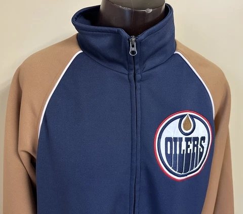 Edmonton Oilers G-III Sports Mens Track Jacket Size Small Cover