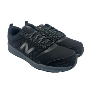 New Balance Men's 412v1 Alloy-Toe Casual Work Shoes MID412B1 Black Size 14D - Picture 1 of 10