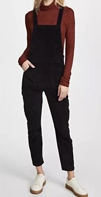 Новый Madewell черный бархат узкие комбинезон размер XXS H2173 $158 - Изображение 1 из 4