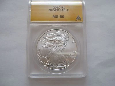 2010 Silver Eagle MS 69  ANACS - Image 1 of 4