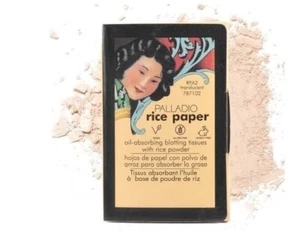 Palladio Rice Paper Facial Tissues for Oily Skin, Face Blotting Sheets Made from - Picture 1 of 5