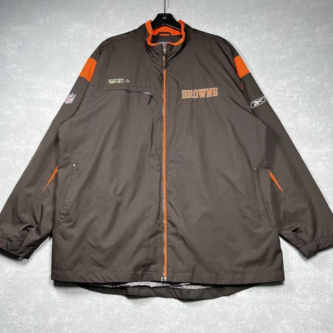 Vintage Reebok Men’s 2XL Cleveland Browns Windbreaker Jacket System Control Cover