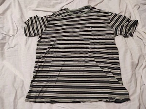 Vintage Lost Surf & Skate T-Shirt Size Large Striped - Picture 1 of 4