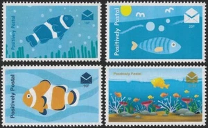 GB 2016 Positively Postal Fish unmounted mint mnh artistamps Cinderellas x 4 - Picture 1 of 6