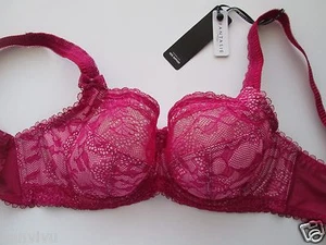 Fantasie 2402 Susanna Mesh Lace Side Support UW Bra Fuchsia 30G MSRP $78  - Picture 1 of 10