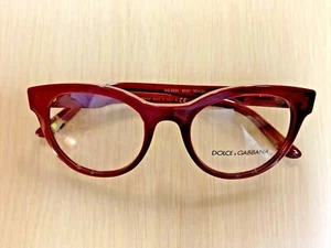 New Dolce & Gabbana DG 3334 3091 Burgundy Eyeglasses 50-20-145* - Picture 1 of 7