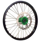 Warp 9 Complete Front Wheel Kit 21" Black Rim/Green Hub 89-32172