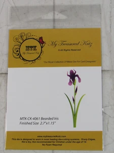 My Treasured Kutz, Metal Die, Bearded Iris, MTK-CK-4061 - Picture 1 of 2