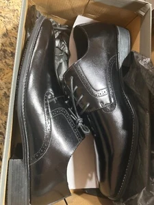 Stacy Adams Ardell schlichte Zehenpartie Oxford Anzugschuhe schwarz Leder 20162-001 - Bild 1 von 5
