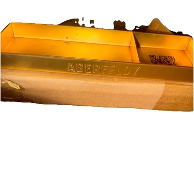 "Nuevo Aberfeldy Whisky Escocés Metal Barra Dorada Bandeja de Vuelo Single Malt 11"" X 4""" Foto 1 de 3