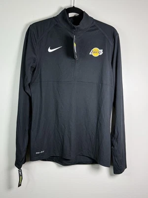 NEW Nike Black Dri-FIT Lakers NBA 1/4 zip Pullover - Small - Basketball - Image 1 of 4