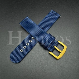 18-22 MM Canvas Nylon Strap Steel Hole quick release Watch Band Fits Citizen BL - Picture 1 of 20