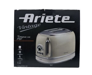 ARIETE 155 Toaster Elektro Toaster Vintage Beige 810 Watt 2 Scheiben - Bild 1 von 1