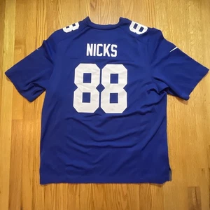 Hakeem Nicks #88 New York Giants Jersey Size XL Nike NFL On The Field - Blue - Picture 1 of 8