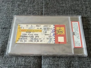 PSA 1999 Women’s Soccer World Cup Final Ticket Signed Auto By Brandi Chastain - Picture 1 of 3