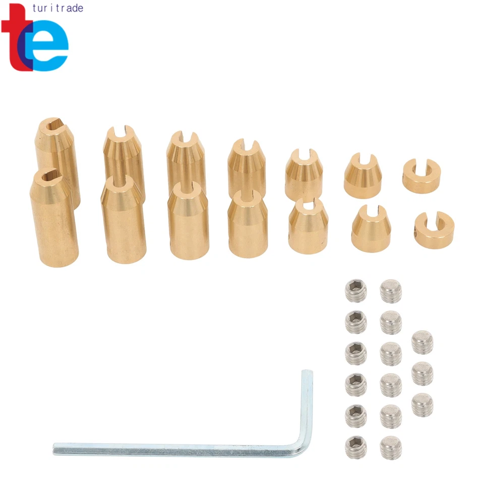 Universal Motocicleta Reutilizable Latón Rueda Radios Equilibrio Pesas Repuesto 14 PACK Foto 1 de 4