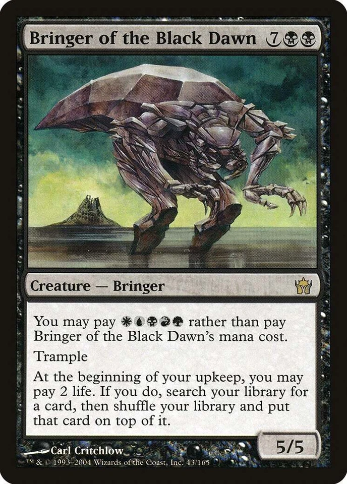 Bringer of the Black Dawn Fifth Dawn PLD Black Rare MAGIC MTG CARD ABUGames - Image 1 of 1