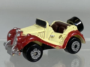 Vintage Micro Machines MG TF Car Red Cream Convertible Spare Tire Galoob 1986 - Picture 1 of 5