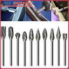 10 Pcs Engraving Bits Duble-grained Drill Bit Boxed Rolling Files for Engraving