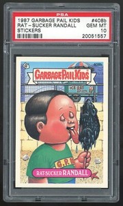 1987 Topps Garbage Pail Kids 10th Series 408b Rat-Sucker Randall PSA 10 GEM MINT