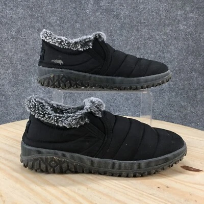 Botas Minnetonka para mujer 8 M Timpson Twin Gore nieve tela negra sin cordones 69320 Foto 1 de 4