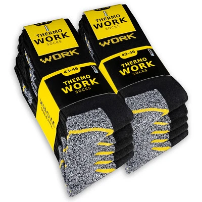Thermal Work Socks Men's Winter Socks WORK with Inner Terry 10 | 20 | 30 Pairs - Image 1 of 4