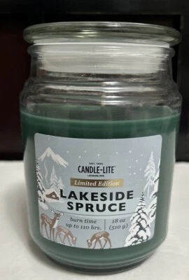 Candle-Lite Edición Limitada Abeto Lakeside Grande Perfumado 18oz Tarro Vela NUEVO Foto 1 de 4