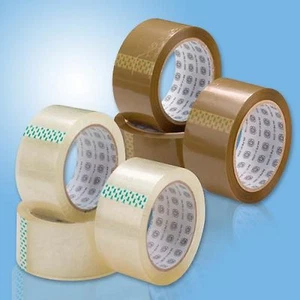 Lot de 36 rouleaux de ruban adhésif Rubans Adhésifs Havane ou Transparent 66m - Imagen 1 de 3