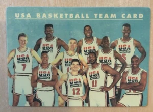 1992 Skybox Team USA Dream Team Plastic Card Michael Jordan, Bird, Magic - - Picture 1 of 2