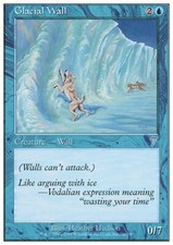 Magic the Gathering MTG Glacial Wall (78) Seventh Edition   LP