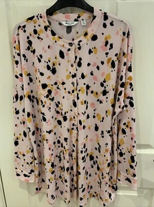 BNWOT Womens Long Sleeve Top “WULI:LUU”, By Gok Wan , Pink/Black, Size M/L. - Picture 1 of 13