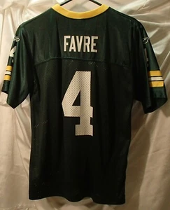 Camiseta de fútbol juvenil Brett Favre Green Bay Packers Reebok verde talla L niños - Imagen 1 de 3