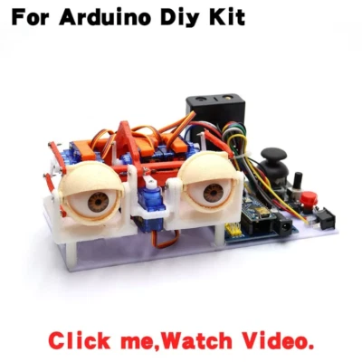 Animatronic Eyes DIY kit for Arduino Bionic robot SG90 servo Joystick control - Image 1 of 4