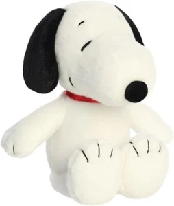 AURORA PEANUTS SNOOPY 12" PELUCHE SUPER SUAVE MARCA CON ETIQUETAS DESDE EL NACIMIENTO - Imagen 1 de 3