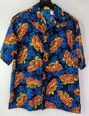 Hawaiian Tropic SS Button Front Mens Shirt Medium  - Image 1 of 4