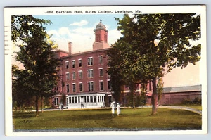 John Bertram Hall Bates College Lewiston Maine vintage Postcard - Picture 1 of 2