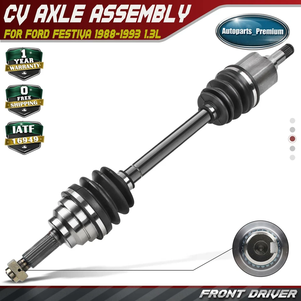 Conjunto de eje CV conductor delantero para Ford Festiva 1988-1993 L4 1,3 L transmisión manual Foto 1 de 4