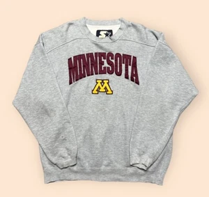 Sudadera De Colección Minnesota Gophers Starter Años 90 Para Hombre Grande Gris De Colección Años 90 - Imagen 1 de 5