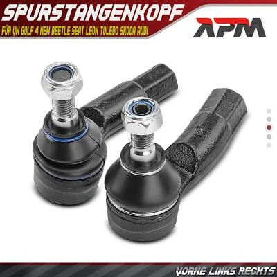2x Spurstangenkopf Vorne für VW Golf 4 New Beetle Seat Leon Toledo Skoda Audi - Bild 1 von 4