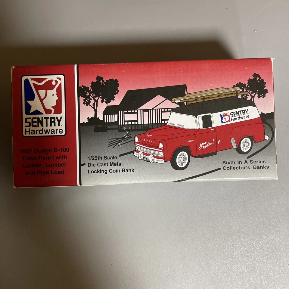 Liberty Sentry Hardware 1957 Dodge D-100 Town Panel Coin Bank 1/25 Diecast NEW - Image 1 of 4