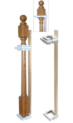 Safety Innovations No Hole Stairway Baby Gate Mounting Kit Posts 2 3/4"-3 5/8" - Image 1 of 4